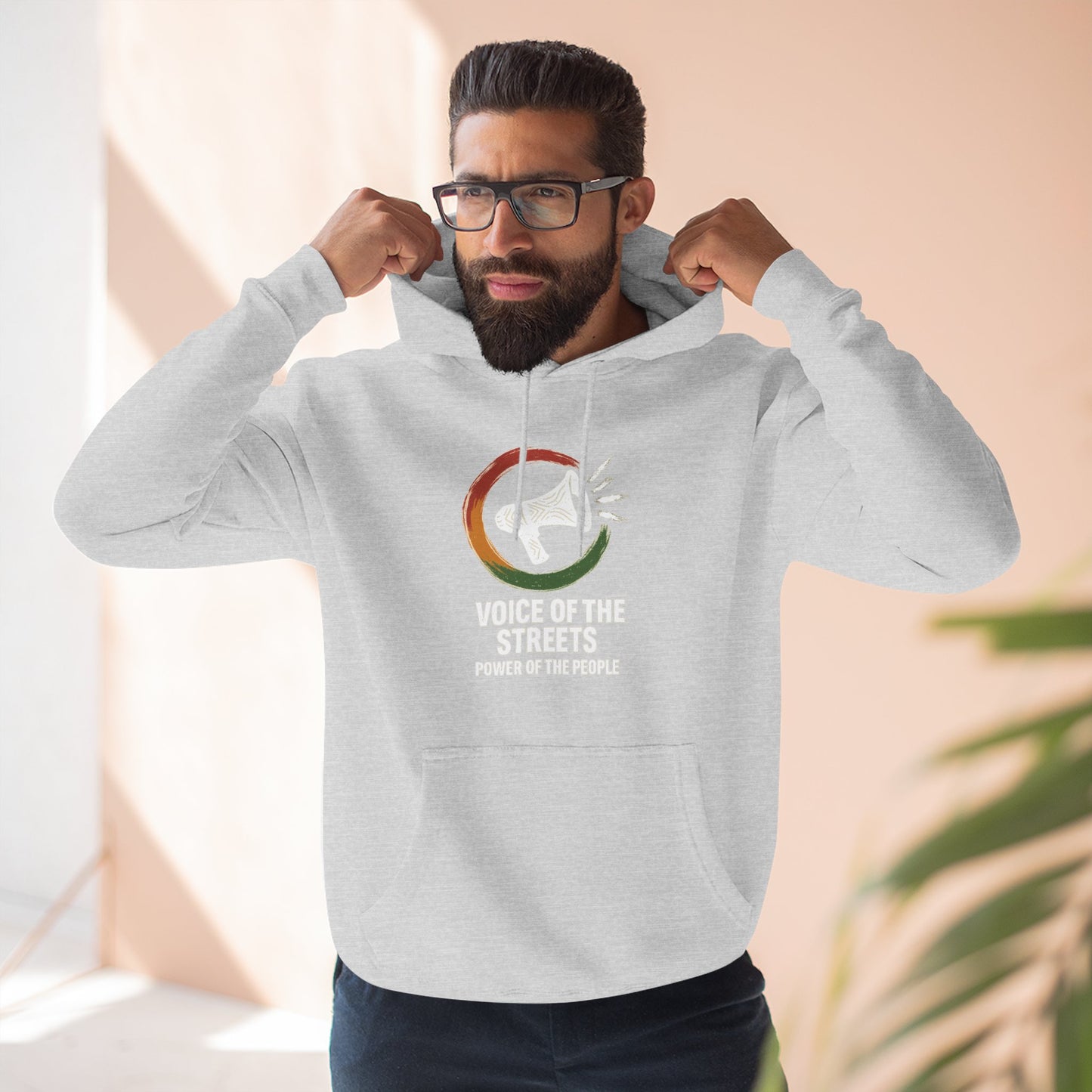Voice of the Streets Fleece Hoodie | Urban Apparel for Comfort and Style | Perfect for Gifts, Casual Wear, Street Culture