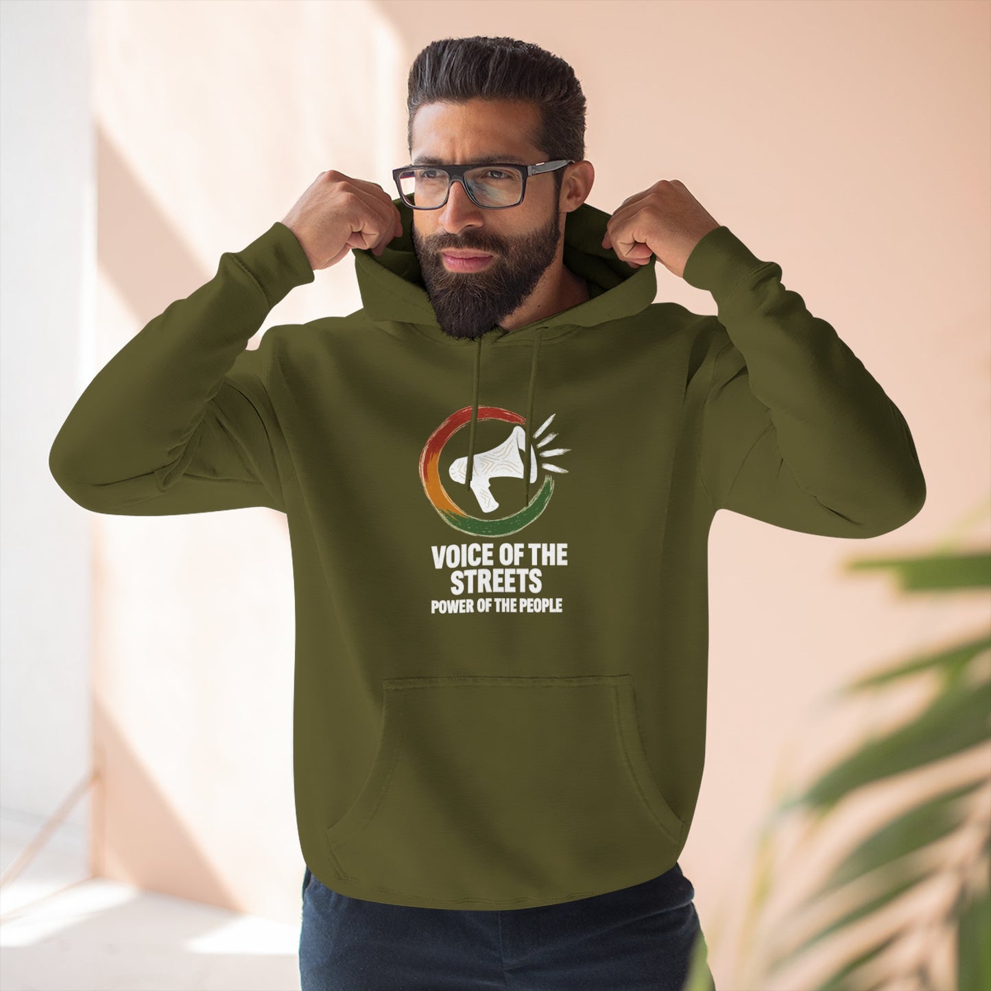 Voice of the Streets Fleece Hoodie | Urban Apparel for Comfort and Style | Perfect for Gifts, Casual Wear, Street Culture
