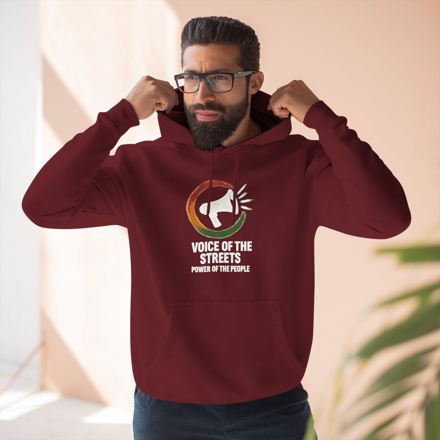 Voice of the Streets Fleece Hoodie | Urban Apparel for Comfort and Style | Perfect for Gifts, Casual Wear, Street Culture