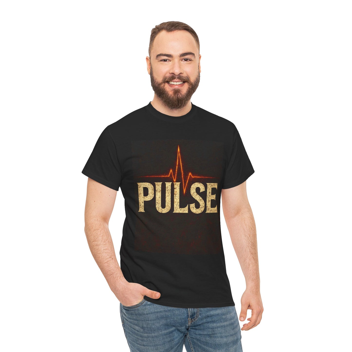 Pulse Graphic Tee, Unisex Cotton Shirt, Casual Wear, Gift for Music Lovers