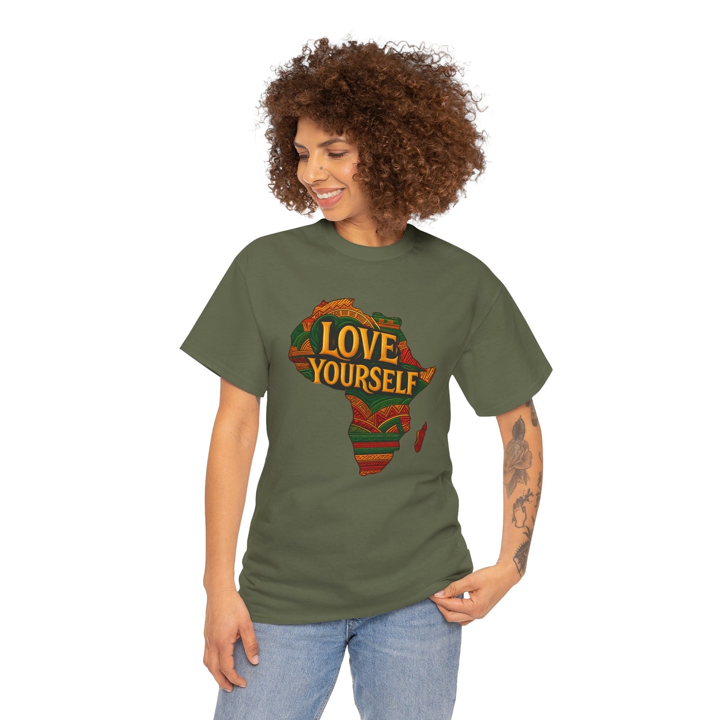 Unisex Afrocentric Graphic Tee – Bold Urban Art Design