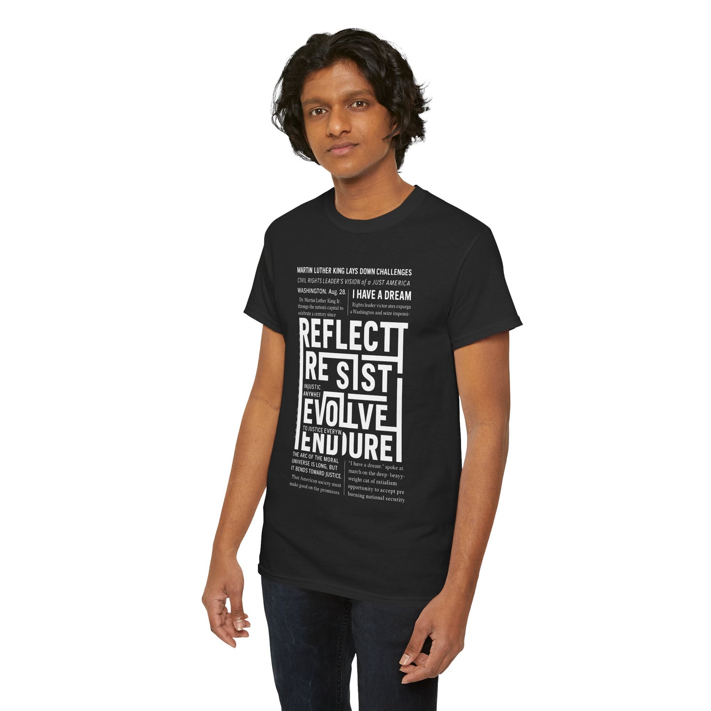Inspirational Quote Unisex Heavy Cotton Tee - Perfect for Activism.