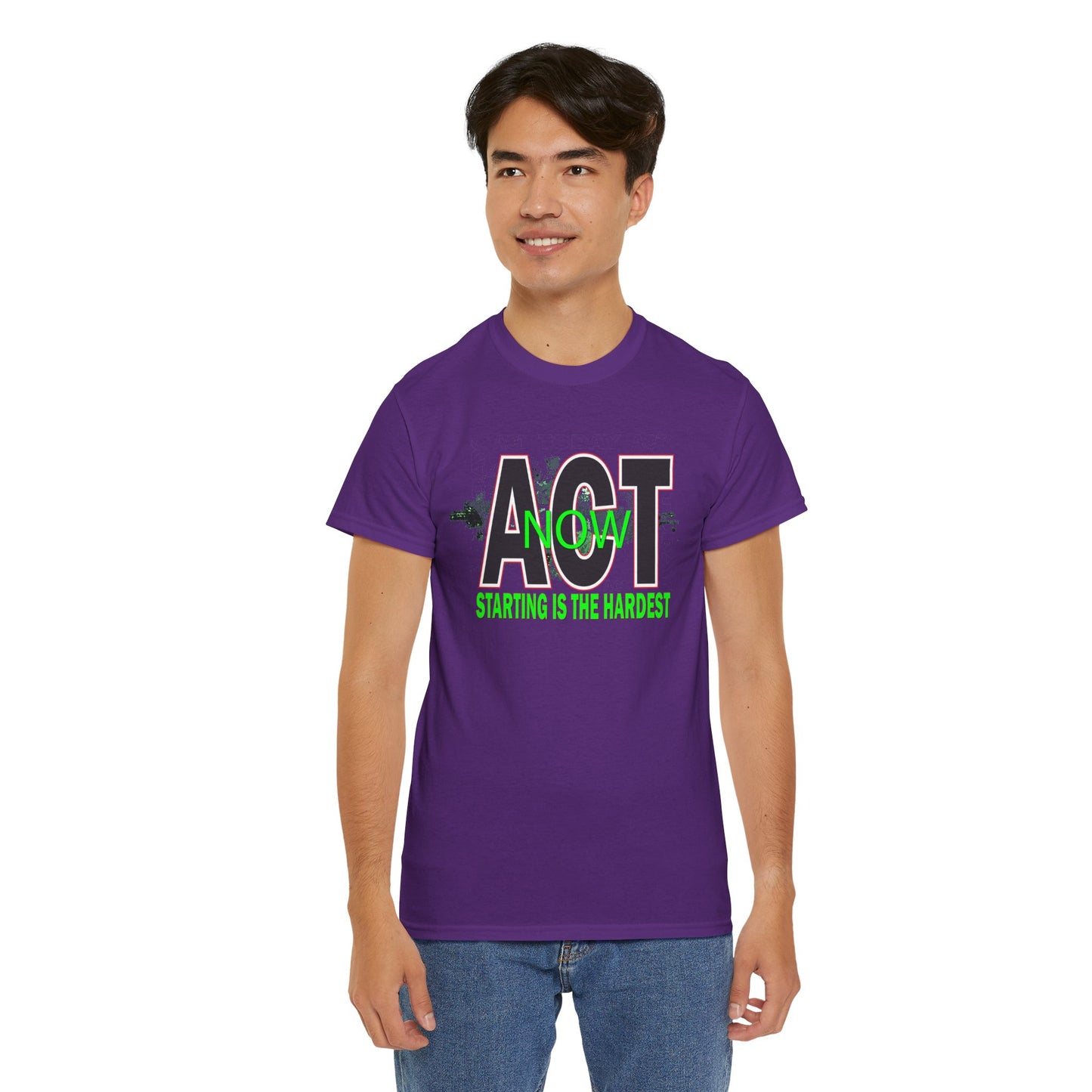 Motivational Unisex Tee - Start Now with Style, Perfect for Workouts