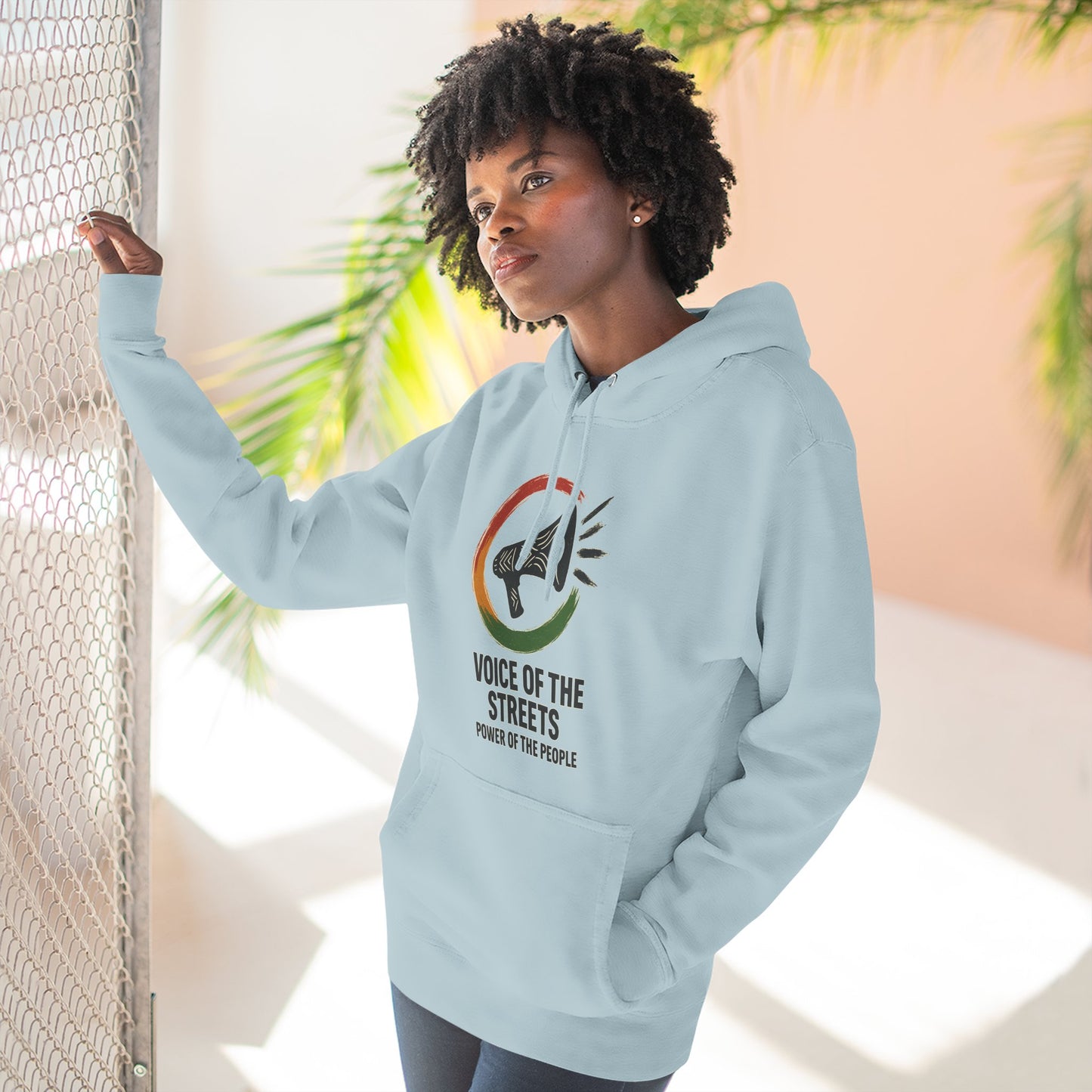 Empowering Voice of the Streets Hoodie, Unisex Fleece Hoodie, Casual Streetwear, Gift for Activists, Cozy Everyday Wear