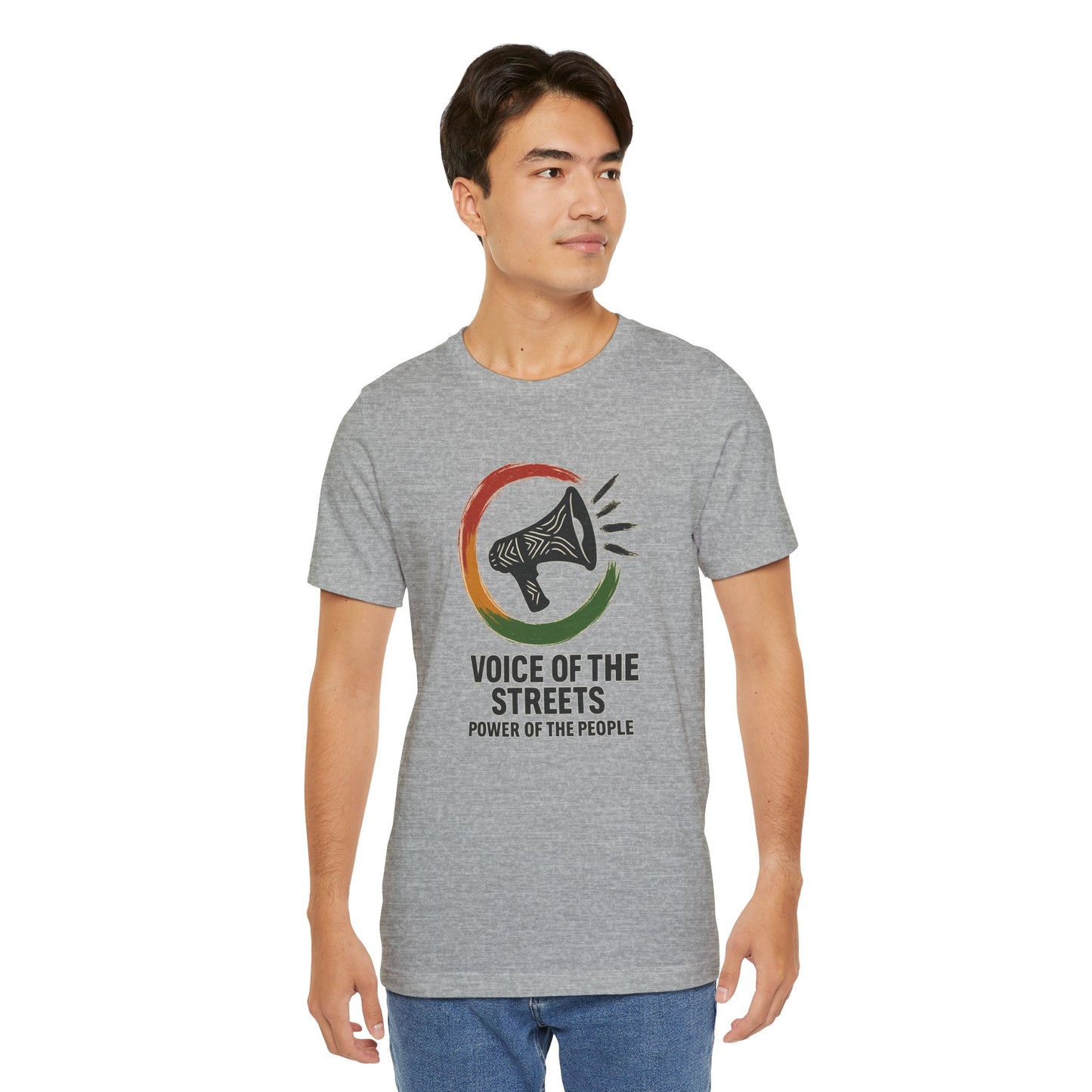 Empowering Voices Tee, Voice of the Streets T-Shirt, Casual Statement Shirt, Unisex Graphic Tee, Gift for Activists, Soft Cotton Tee