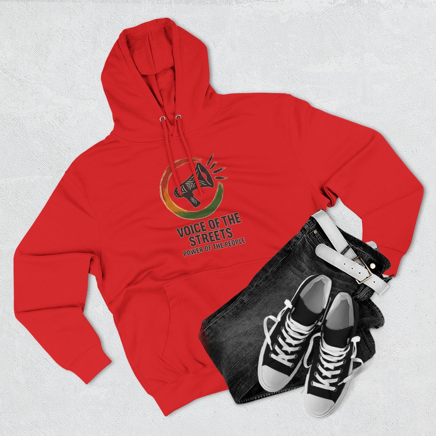 Empowering Voice of the Streets Hoodie, Unisex Fleece Hoodie, Casual Streetwear, Gift for Activists, Cozy Everyday Wear