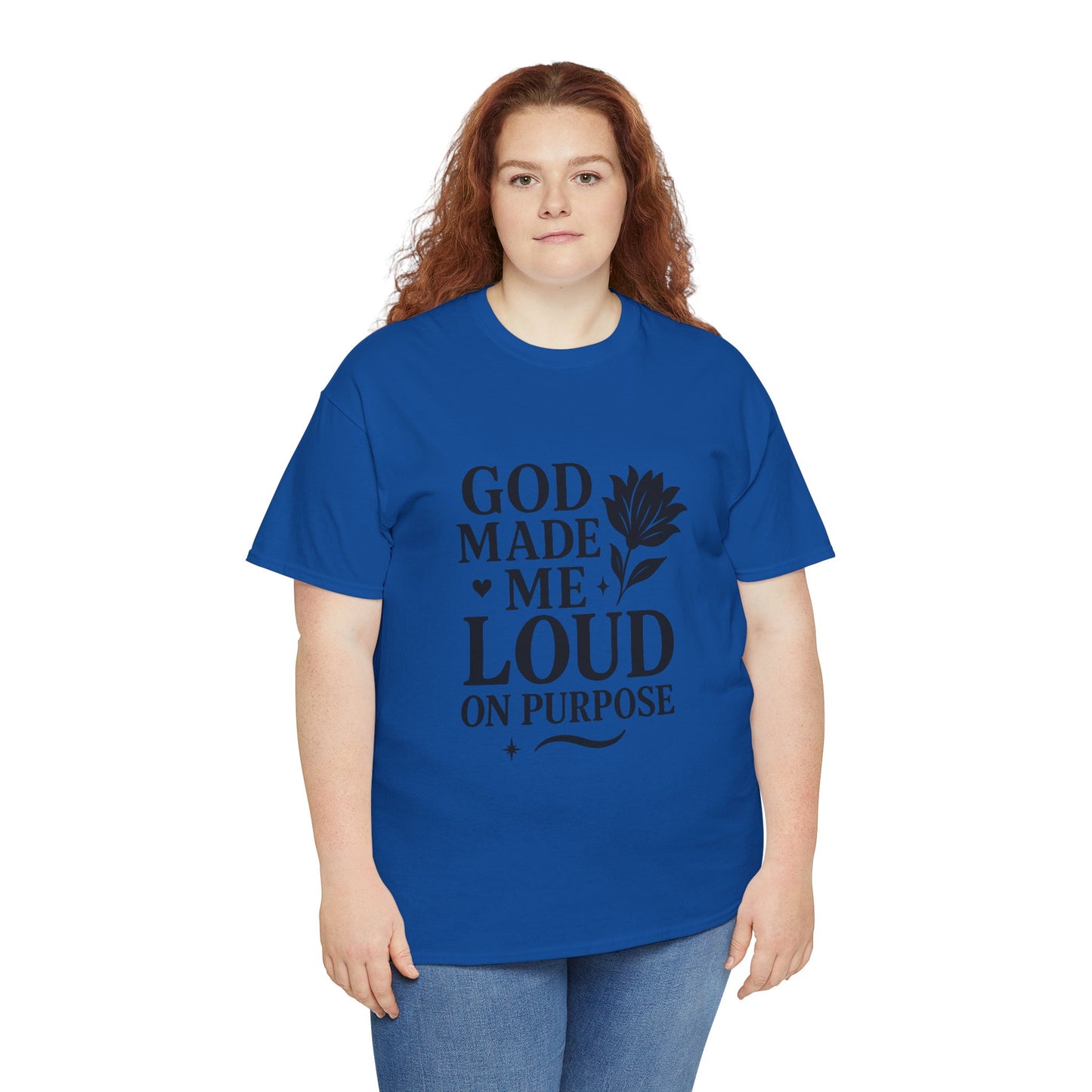 Unisex Heavy Cotton Tee with Inspirational Quote