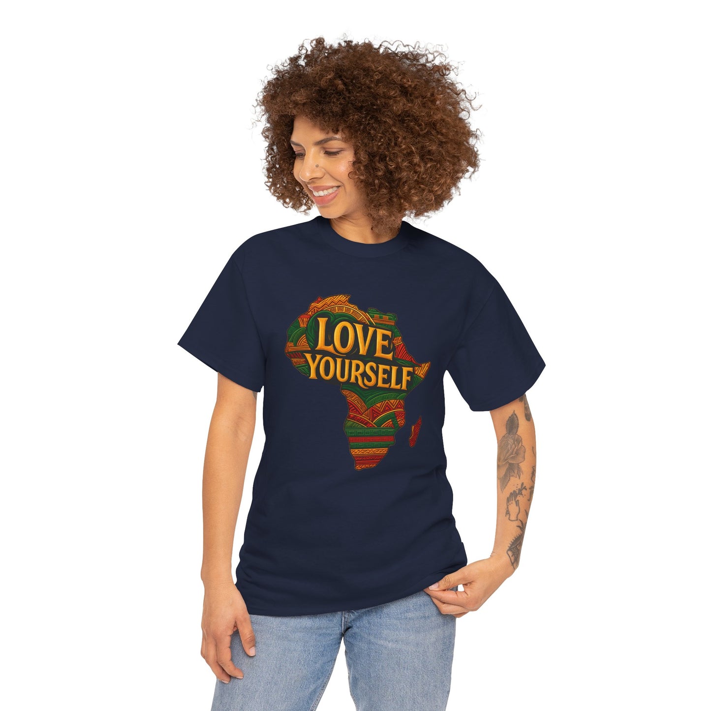Unisex Afrocentric Graphic Tee – Bold Urban Art Design