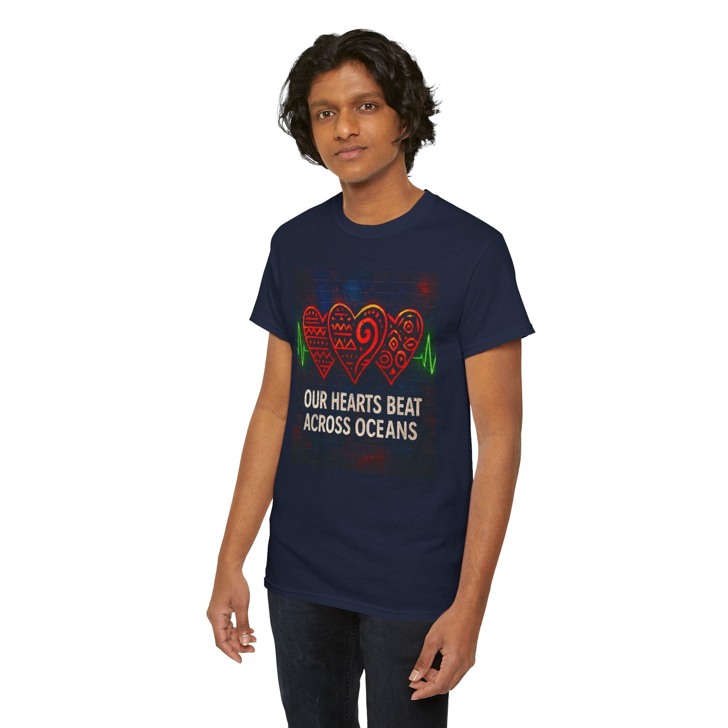 Heartfelt Connection Tee | Unisex Cotton T-Shirt for Relationships