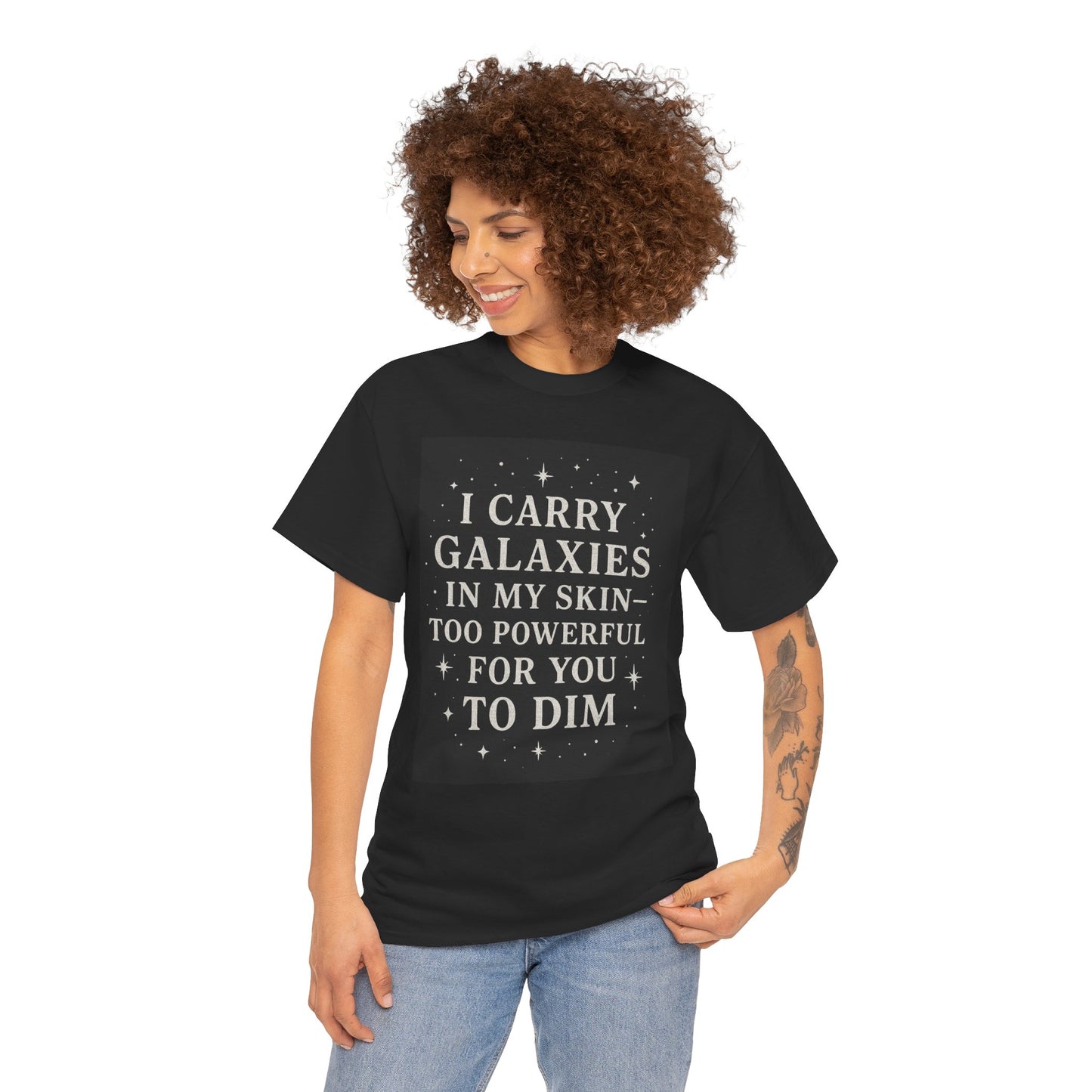 Galactic Vibes Unisex Tee - I Carry Galaxies Design