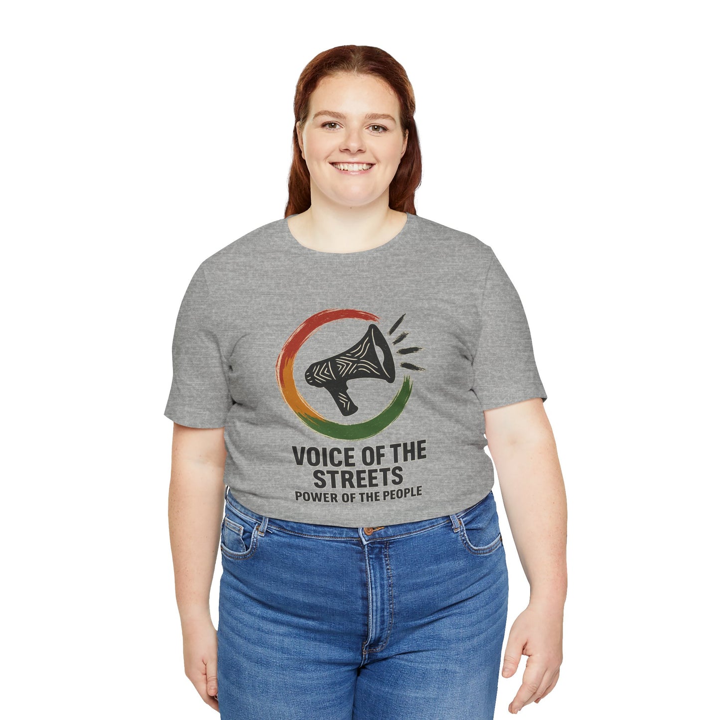 Empowering Voices Tee, Voice of the Streets T-Shirt, Casual Statement Shirt, Unisex Graphic Tee, Gift for Activists, Soft Cotton Tee