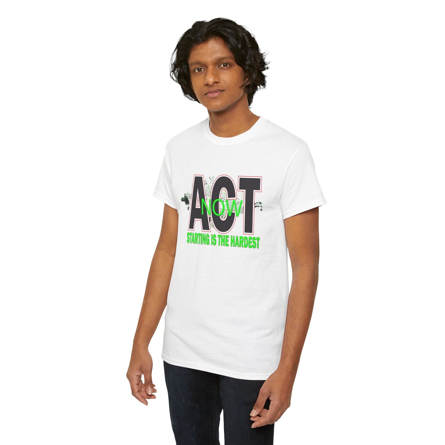 Motivational Unisex Tee - Start Now with Style, Perfect for Workouts