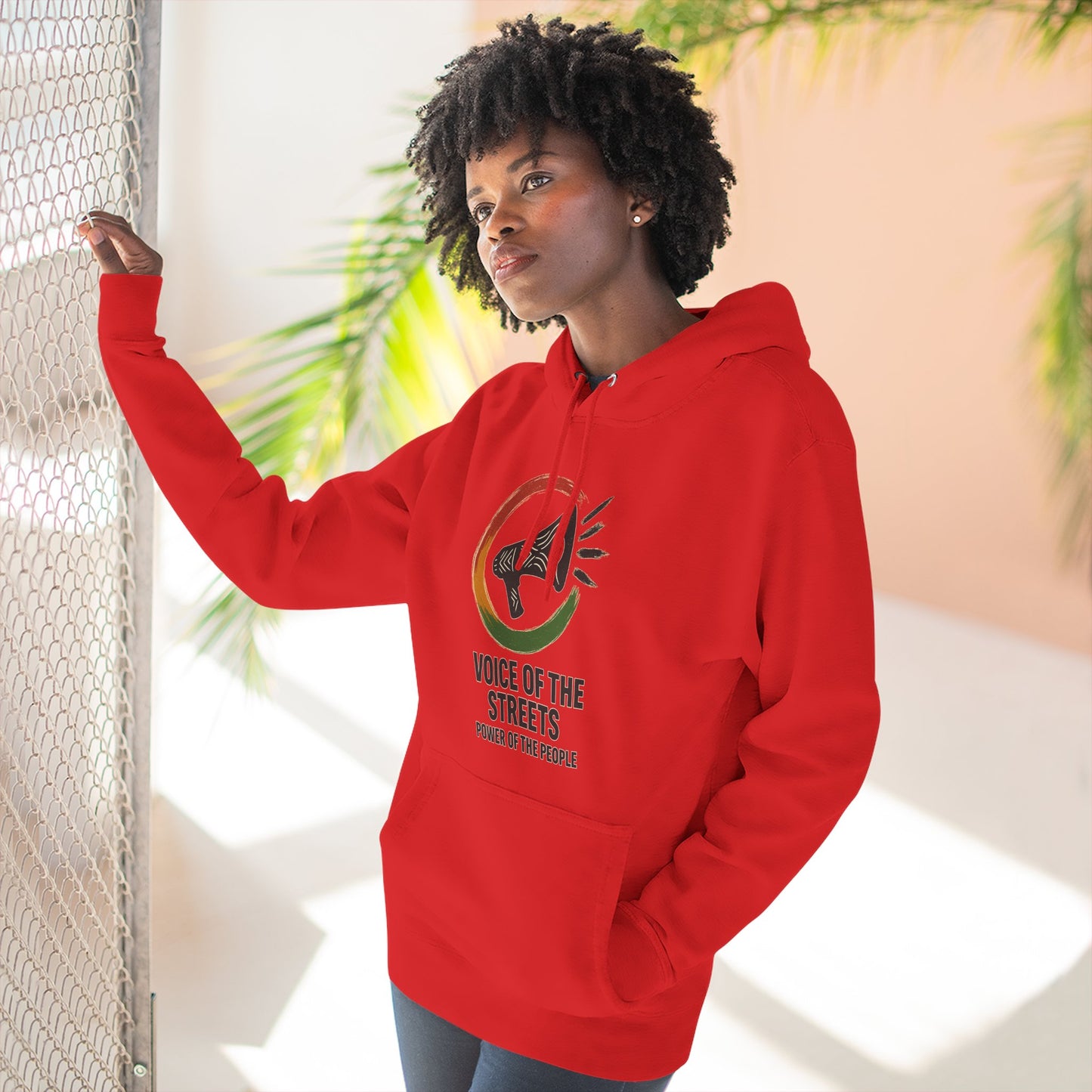 Empowering Voice of the Streets Hoodie, Unisex Fleece Hoodie, Casual Streetwear, Gift for Activists, Cozy Everyday Wear