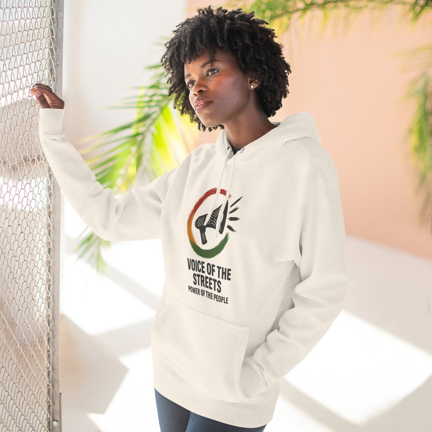 Empowering Voice of the Streets Hoodie, Unisex Fleece Hoodie, Casual Streetwear, Gift for Activists, Cozy Everyday Wear