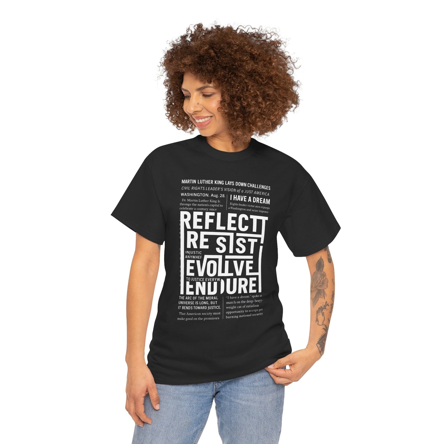 Inspirational Quote Unisex Heavy Cotton Tee - Perfect for Activism.