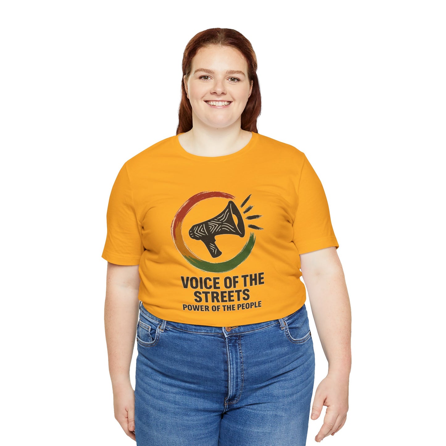 Empowering Voices Tee, Voice of the Streets T-Shirt, Casual Statement Shirt, Unisex Graphic Tee, Gift for Activists, Soft Cotton Tee