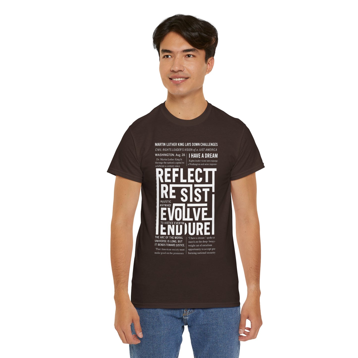 Inspirational Quote Unisex Heavy Cotton Tee - Perfect for Activism.