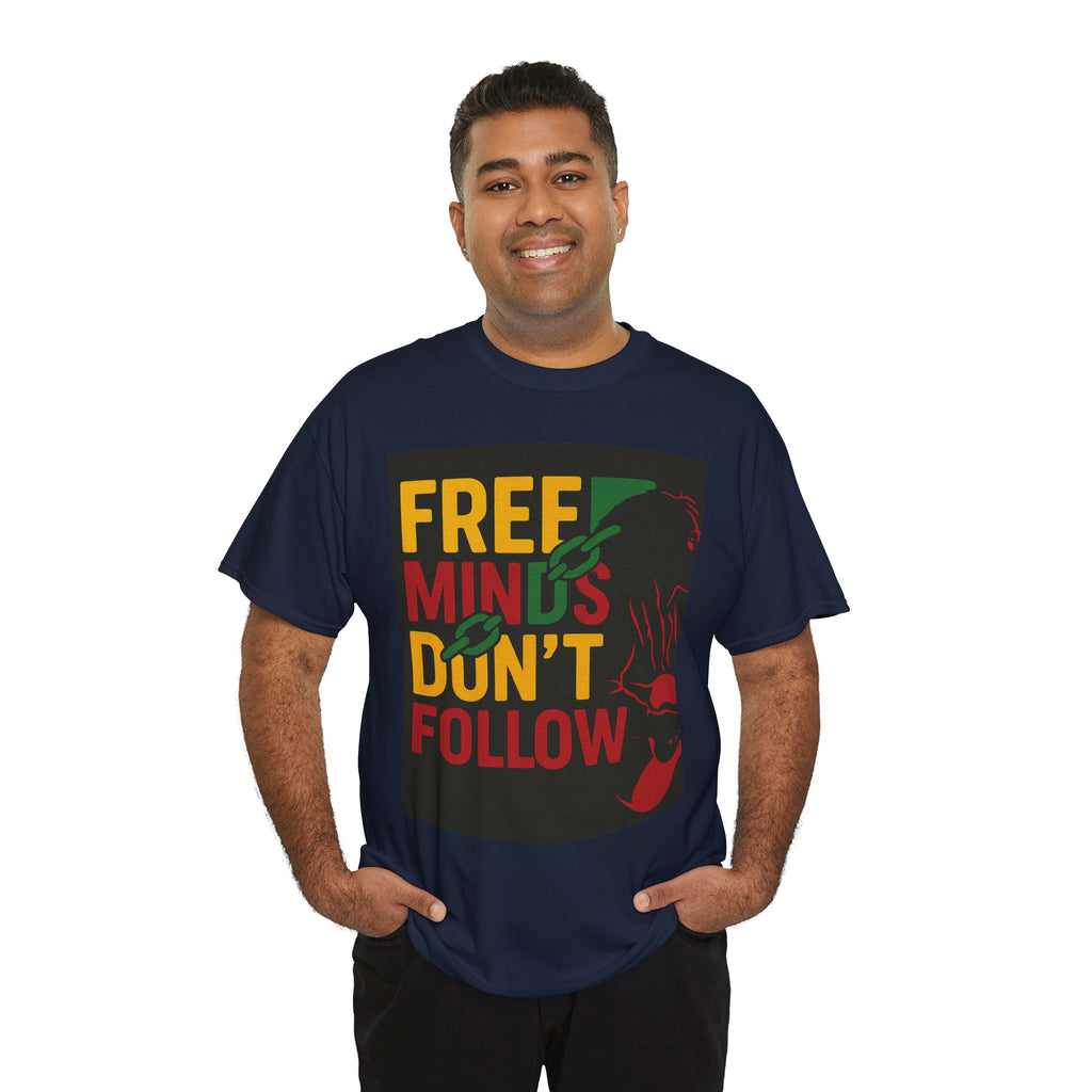 Free Minds Unisex Heavy Cotton Tee - Gift for Empowerment, Activism Outfit