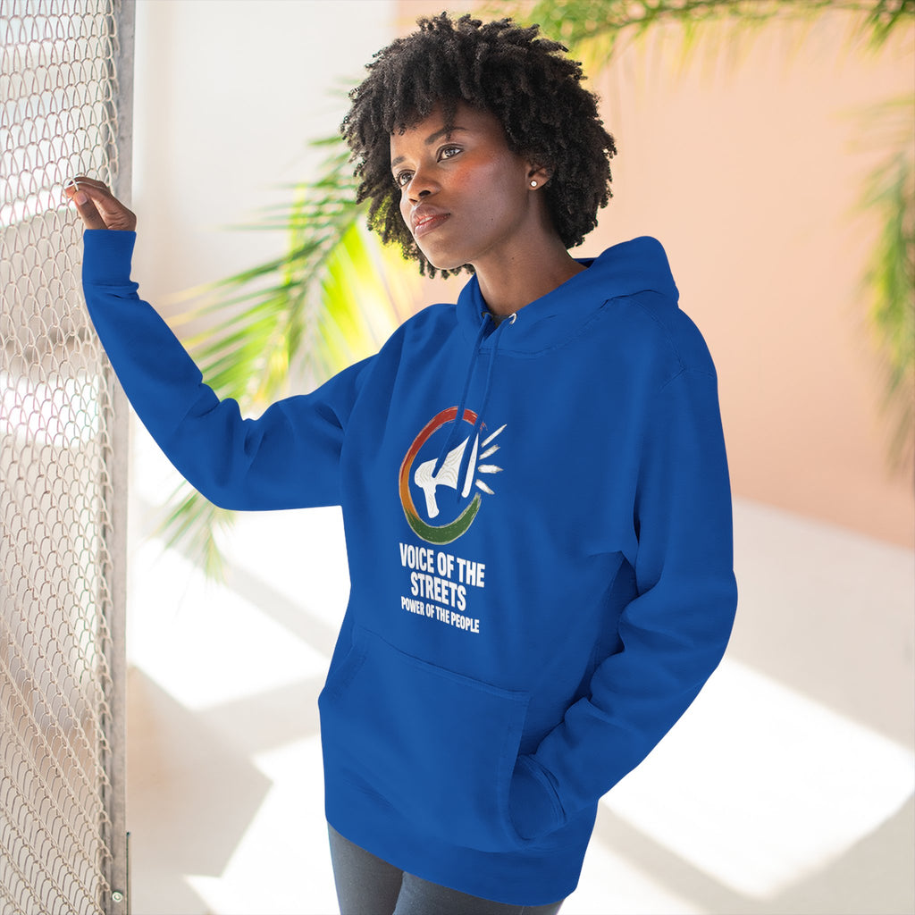 Voice of the Streets Fleece Hoodie | Urban Apparel for Comfort and Style | Perfect for Gifts, Casual Wear, Street Culture