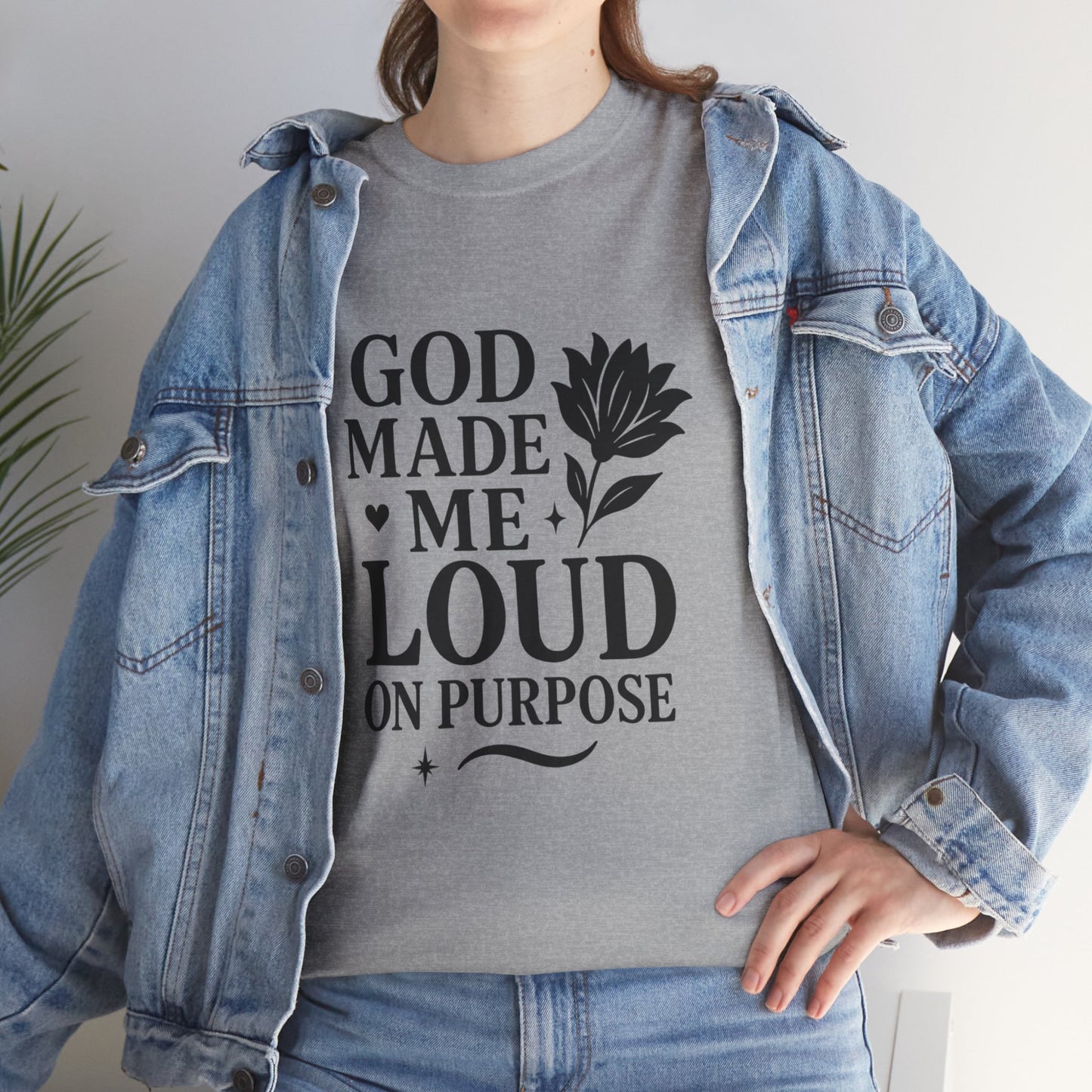 Unisex Heavy Cotton Tee with Inspirational Quote