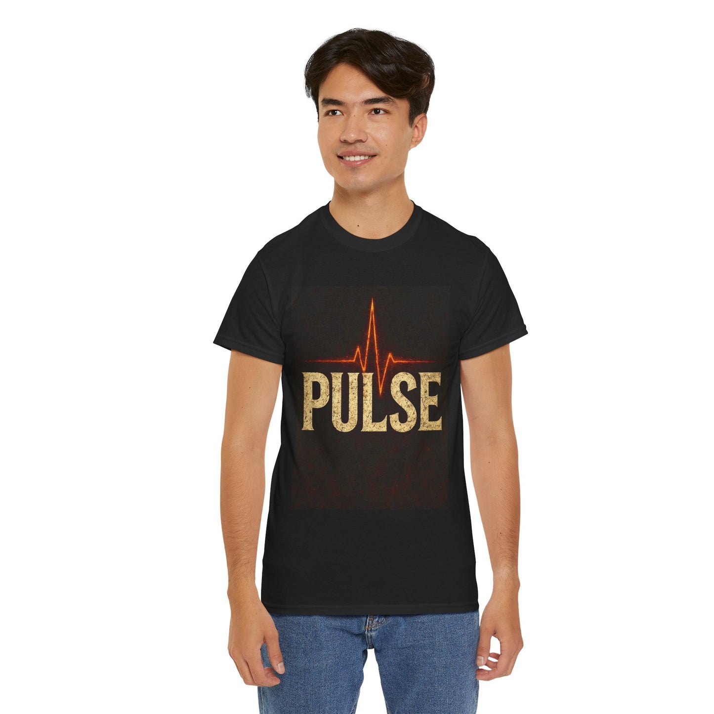 Pulse Graphic Tee, Unisex Cotton Shirt, Casual Wear, Gift for Music Lovers