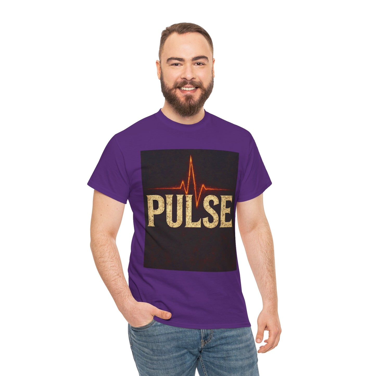 Pulse Graphic Tee, Unisex Cotton Shirt, Casual Wear, Gift for Music Lovers
