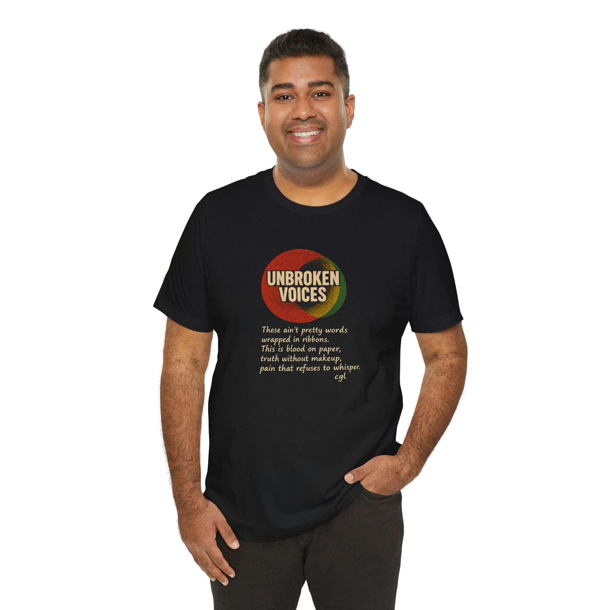 Empowering Unisex Tee - Unbroken Voices, Inspirational T-Shirt
