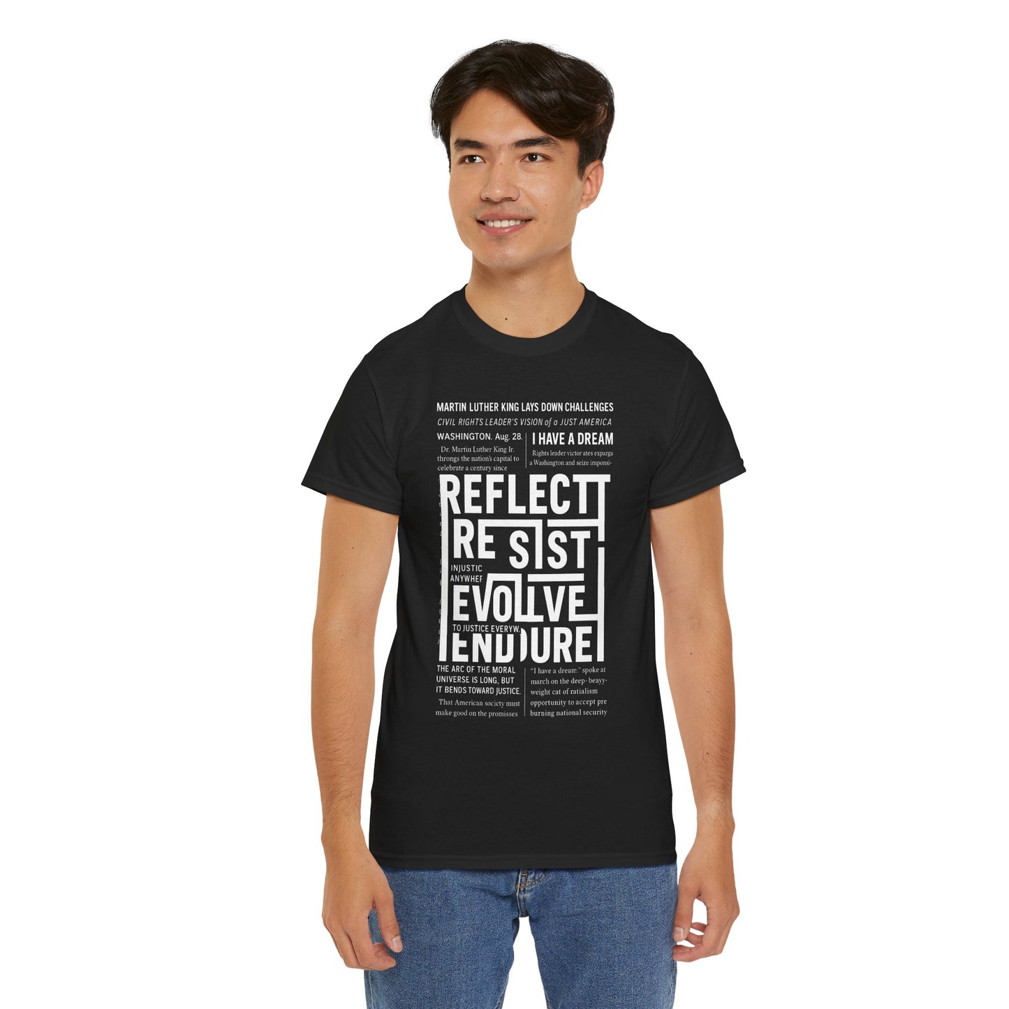 Inspirational Quote Unisex Heavy Cotton Tee - Perfect for Activism.