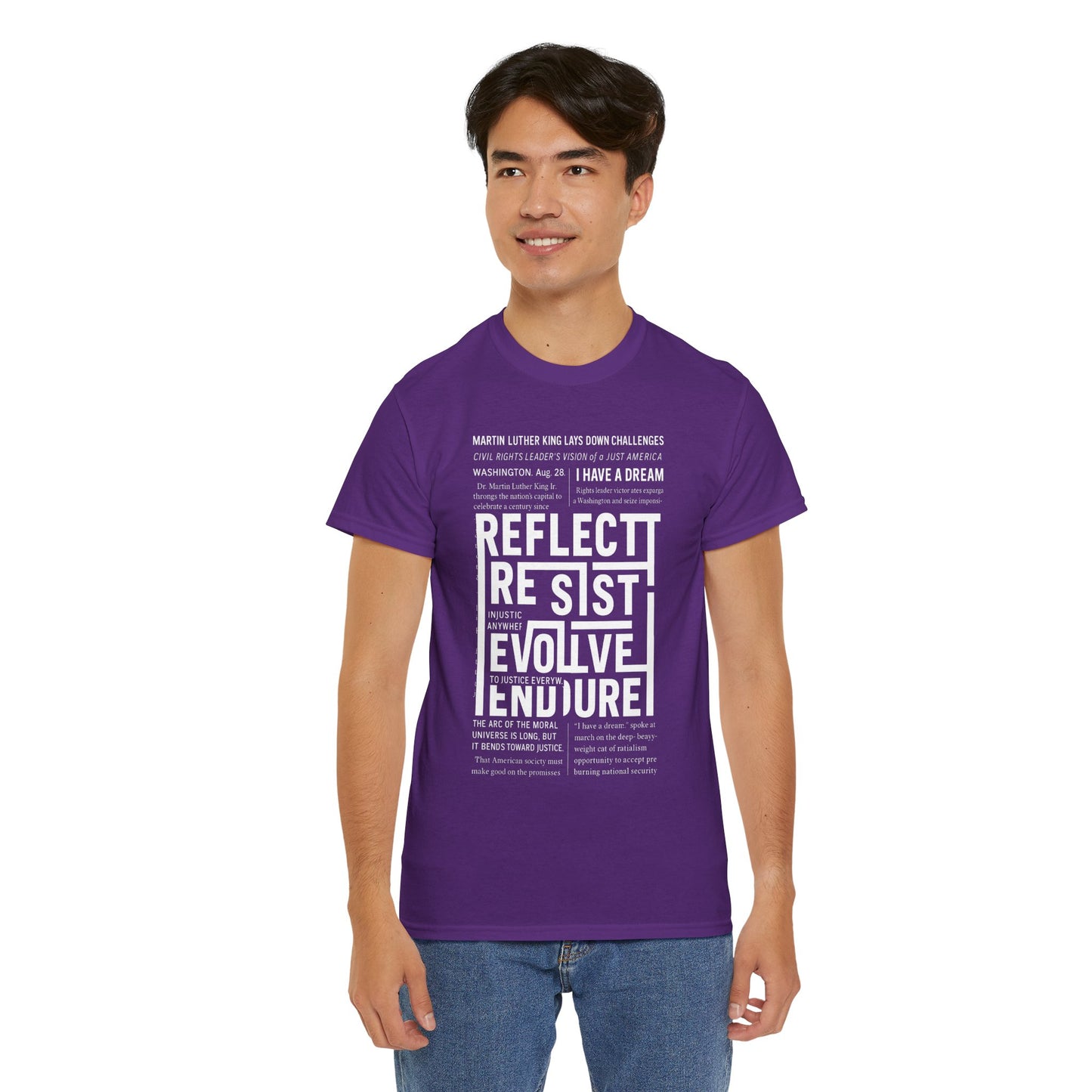 Inspirational Quote Unisex Heavy Cotton Tee - Perfect for Activism.