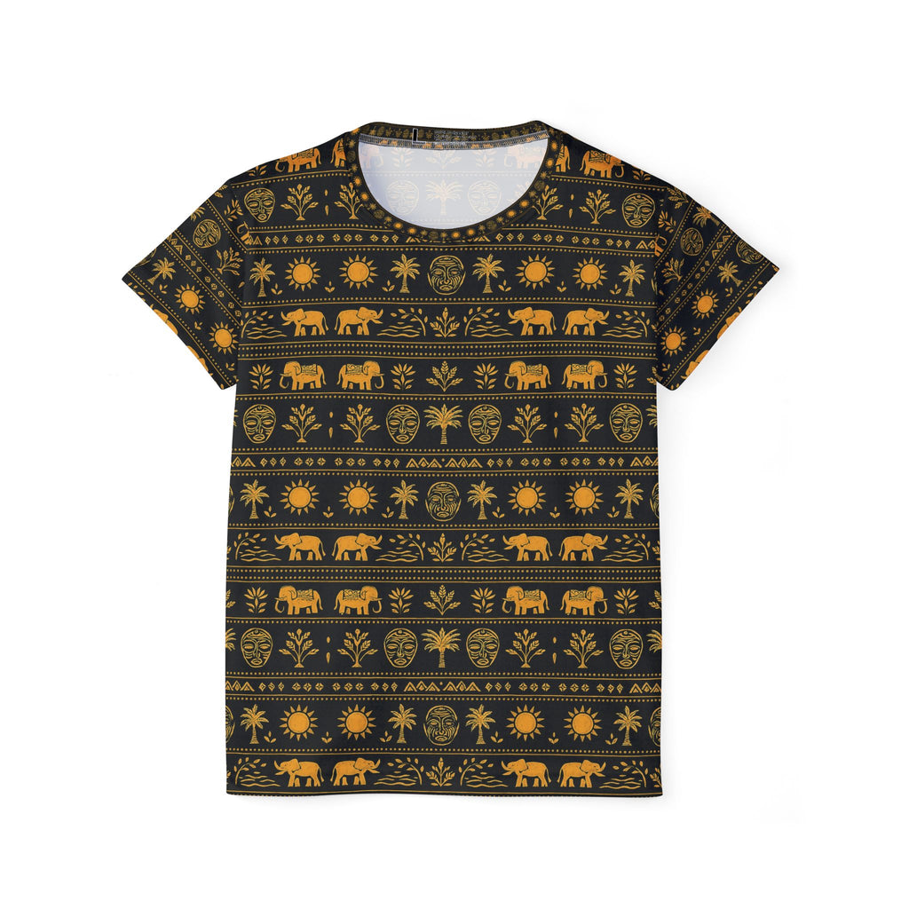 Women's Jersey - Golden Elephant Pattern All-Over Print