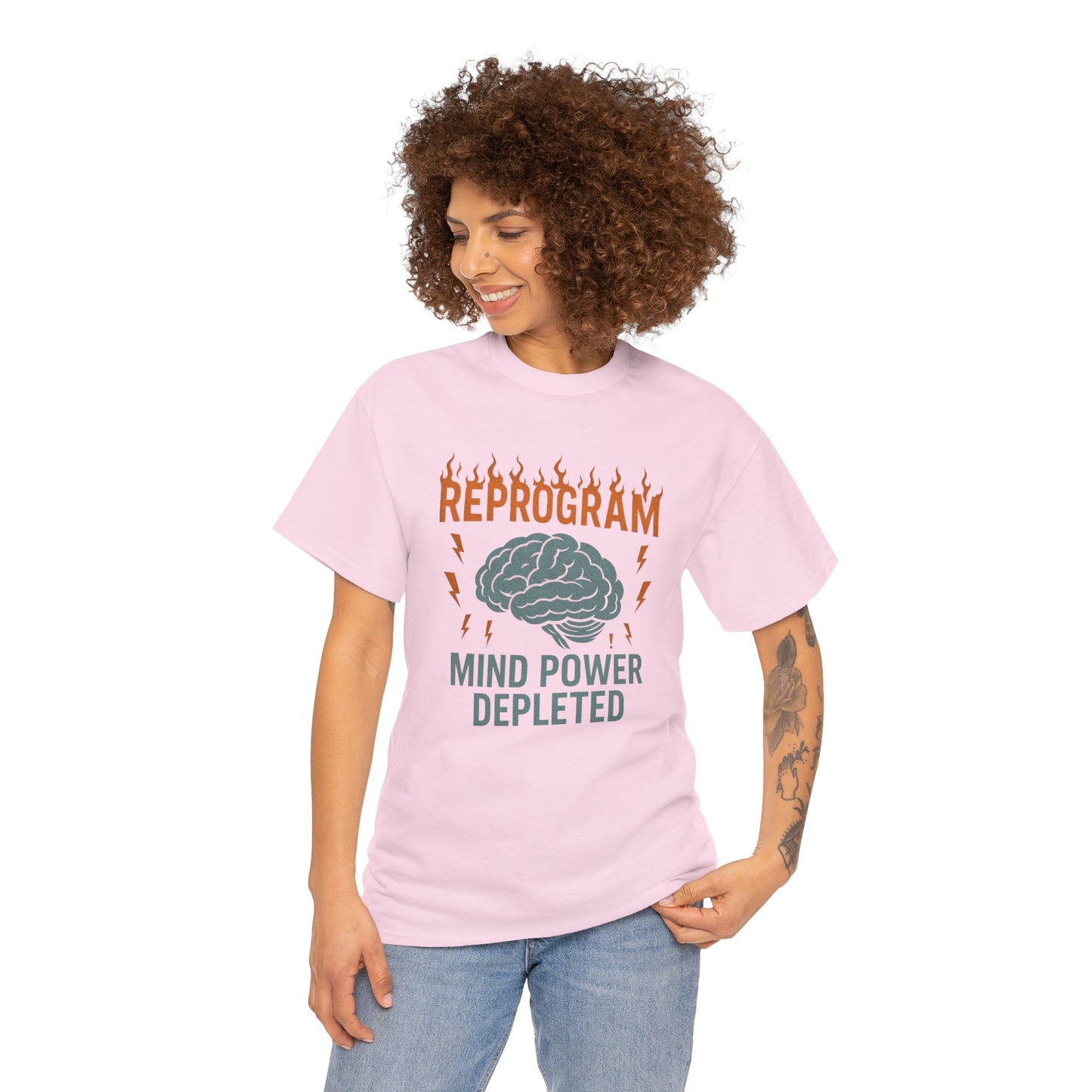 Reprogram Your Mind Unisex Heavy Cotton Tee