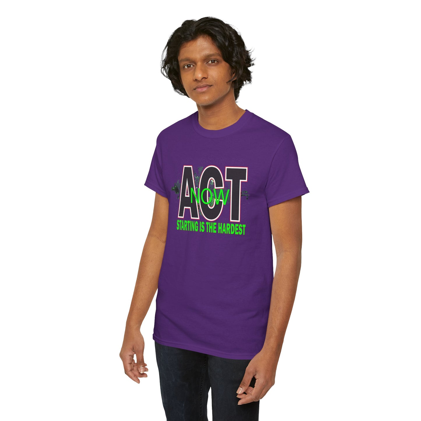 Motivational Unisex Tee - Start Now with Style, Perfect for Workouts