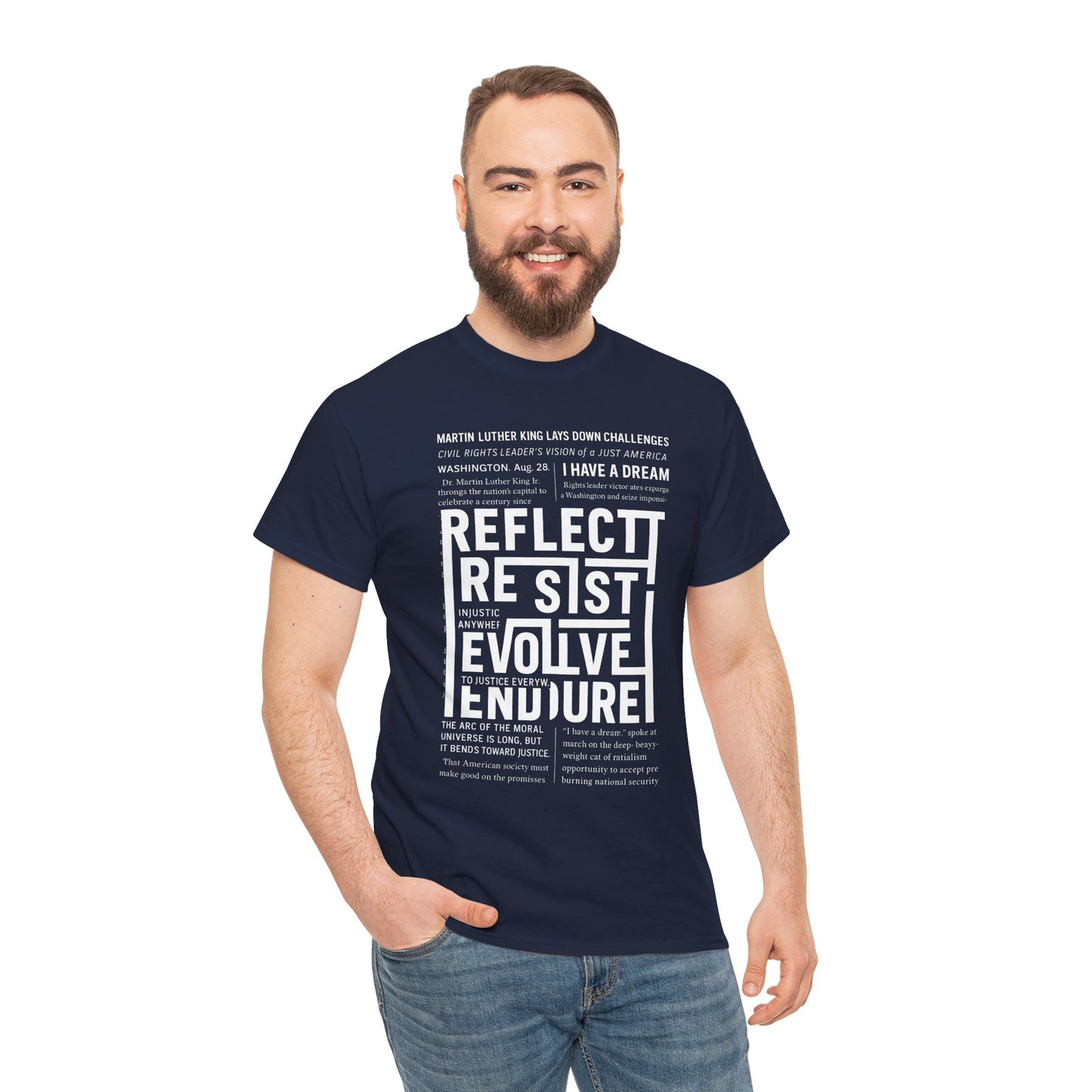 Inspirational Quote Unisex Heavy Cotton Tee - Perfect for Activism.