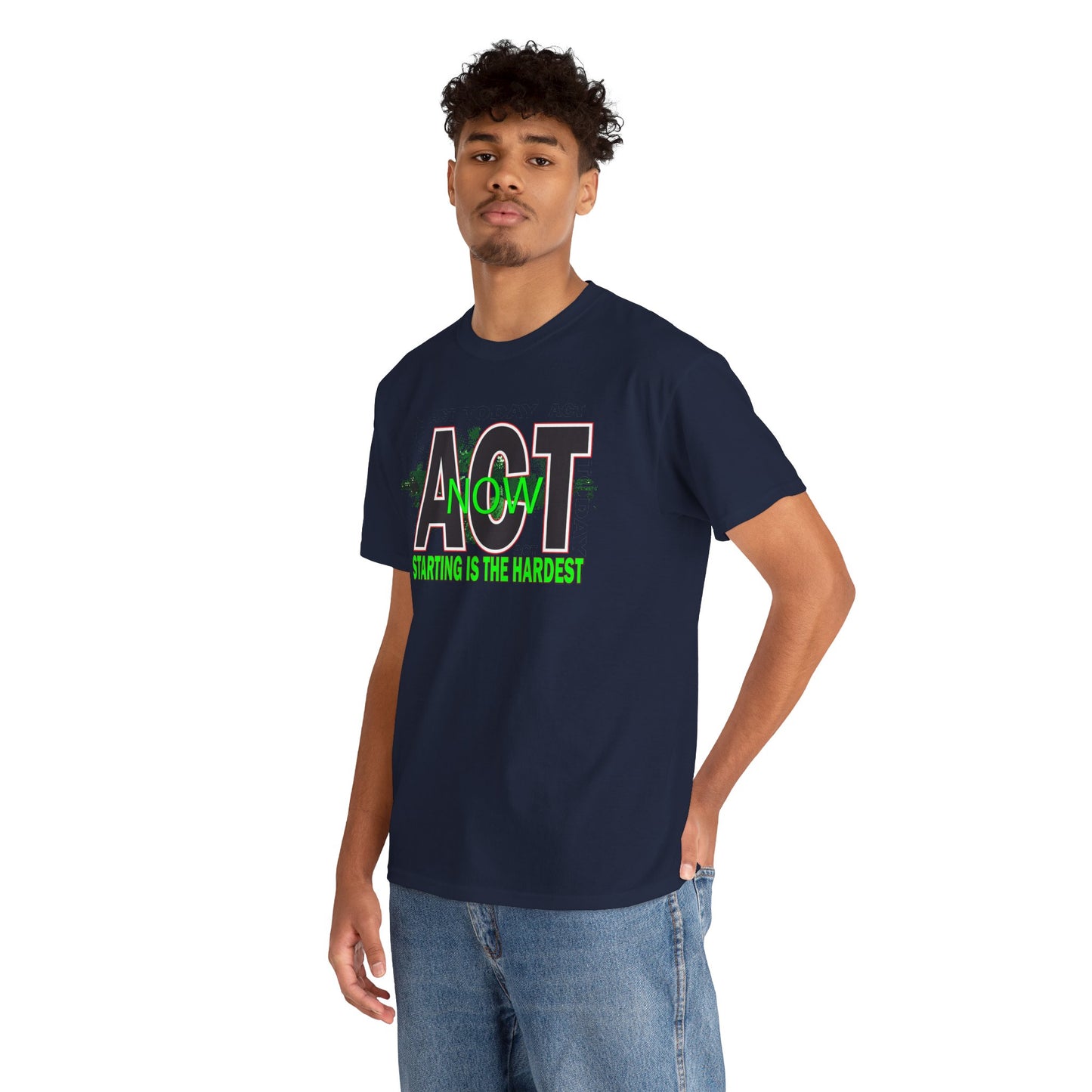 Motivational Unisex Tee - Start Now with Style, Perfect for Workouts