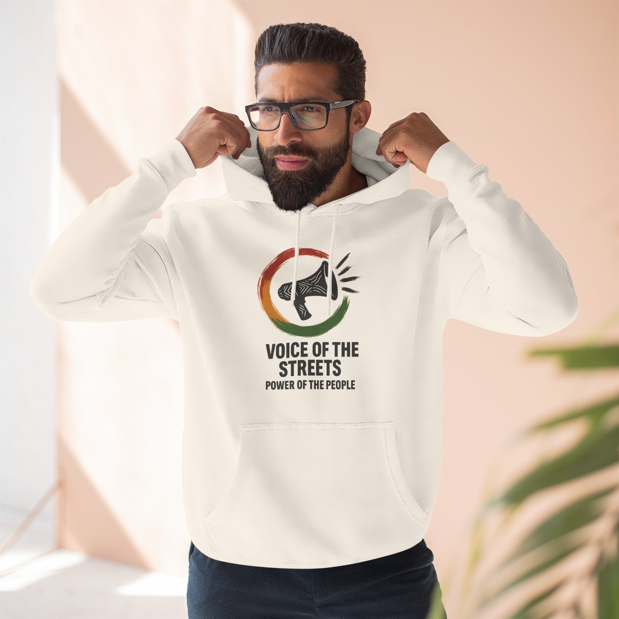 Empowering Voice of the Streets Hoodie, Unisex Fleece Hoodie, Casual Streetwear, Gift for Activists, Cozy Everyday Wear
