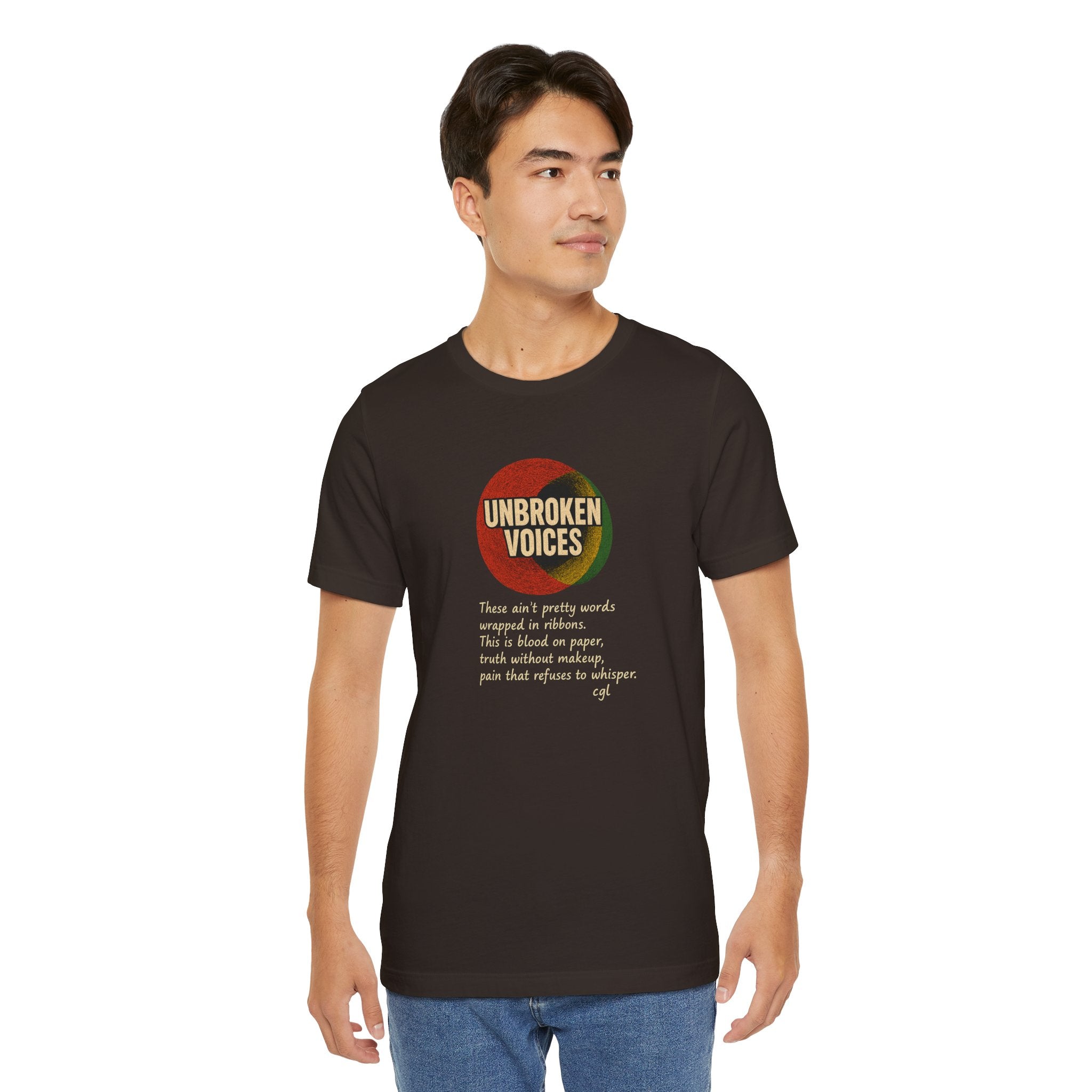 Empowering Unisex Tee - Unbroken Voices, Inspirational T-Shirt