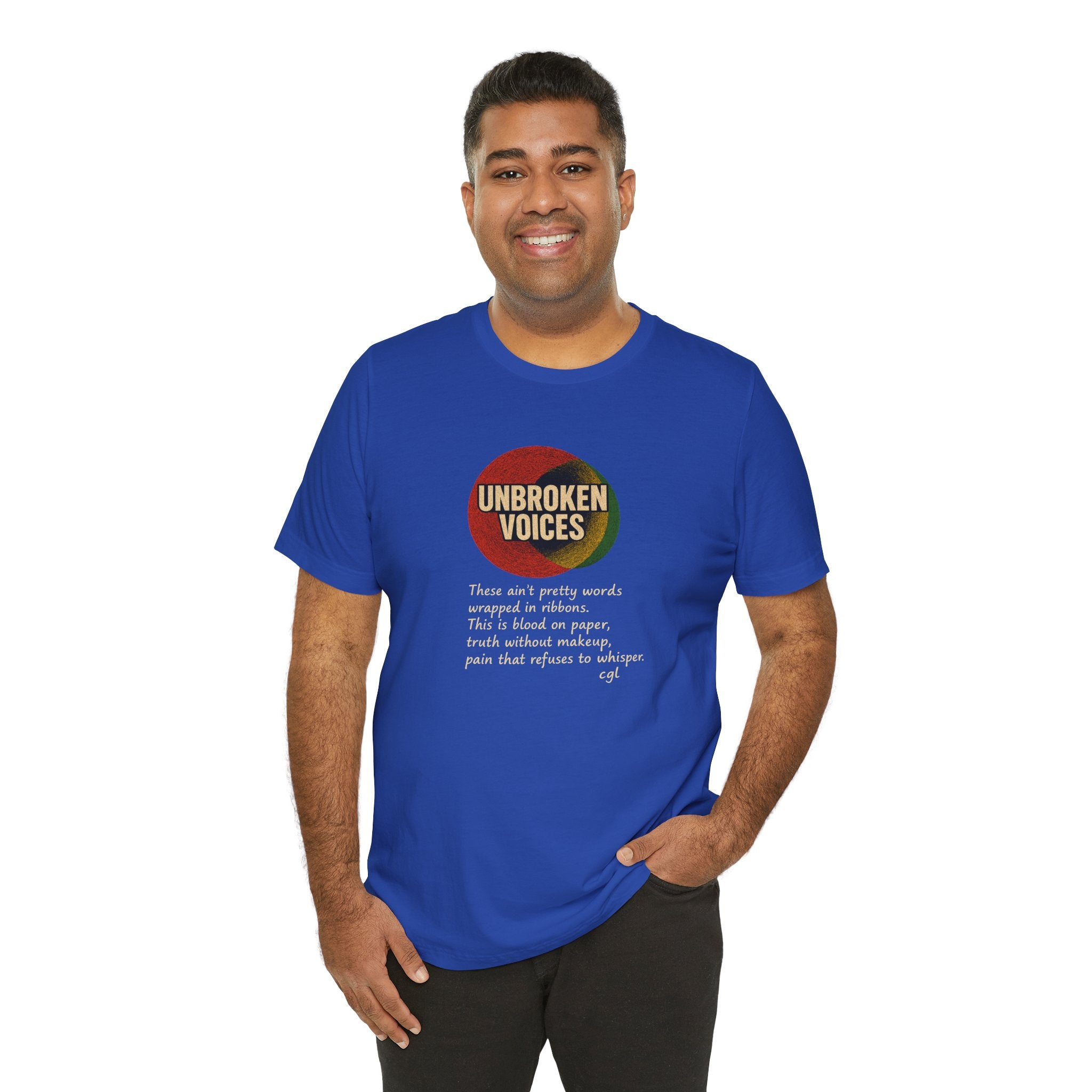 Empowering Unisex Tee - Unbroken Voices, Inspirational T-Shirt