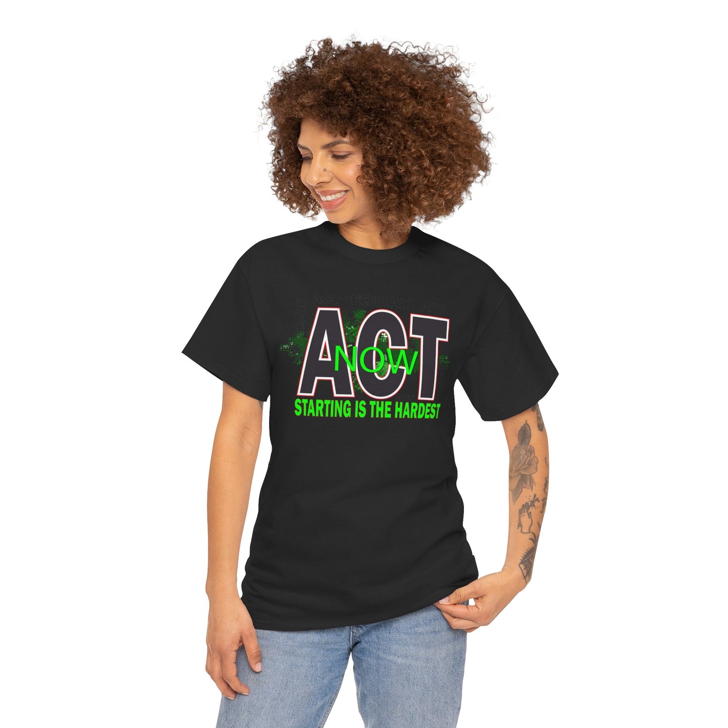 Motivational Unisex Tee - Start Now with Style, Perfect for Workouts