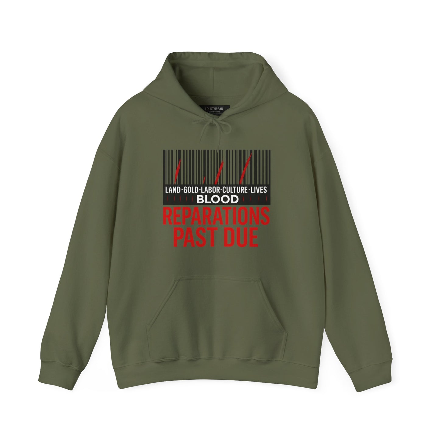 Reparations Theme Hoodie - Unisex Heavy Blend Sweatshirt, Black History Month Apparel, Social Justice Clothing, Protest Wear, Activist [...]