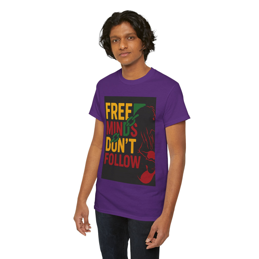 Free Minds Unisex Heavy Cotton Tee - Gift for Empowerment, Activism Outfit