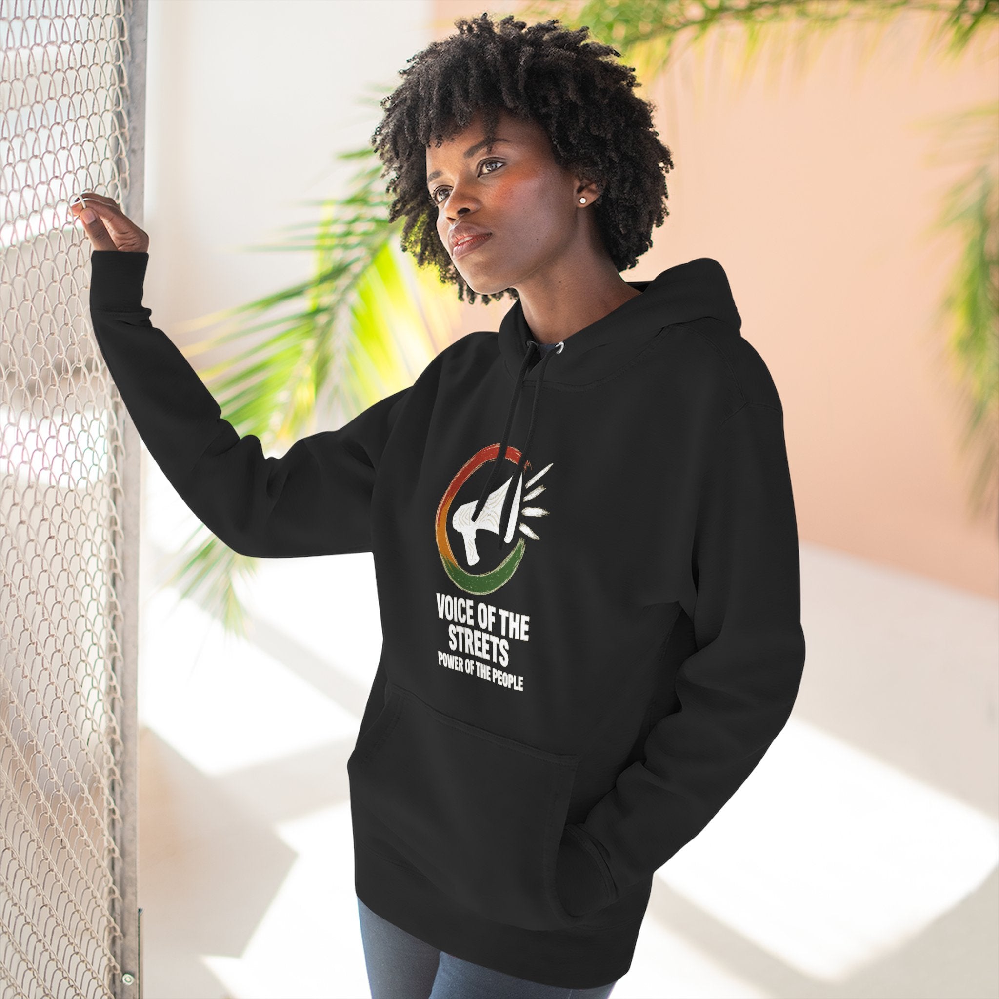 Voice of the Streets Fleece Hoodie | Urban Apparel for Comfort and Style | Perfect for Gifts, Casual Wear, Street Culture