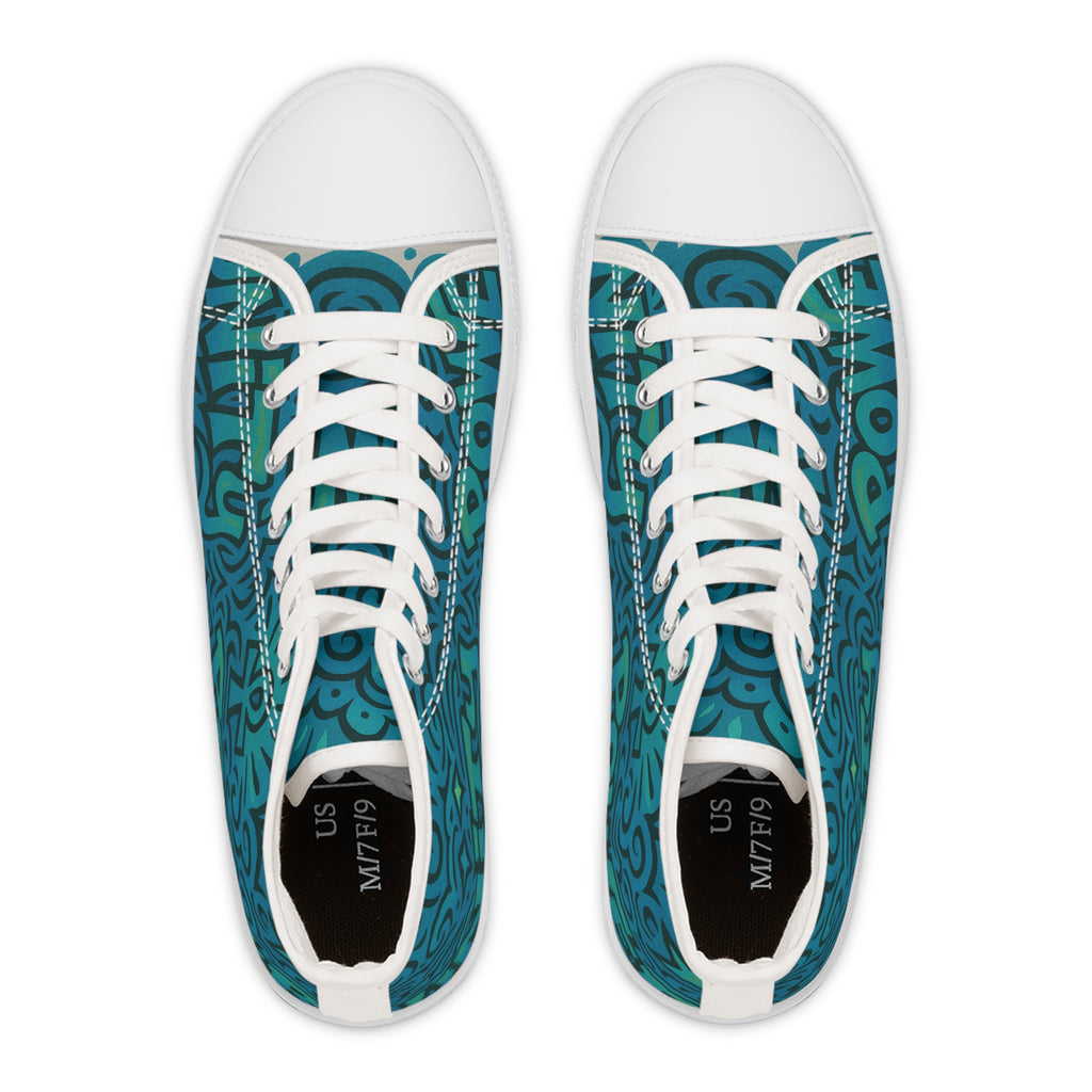 Empowerment High Top Sneakers, Unique Footwear