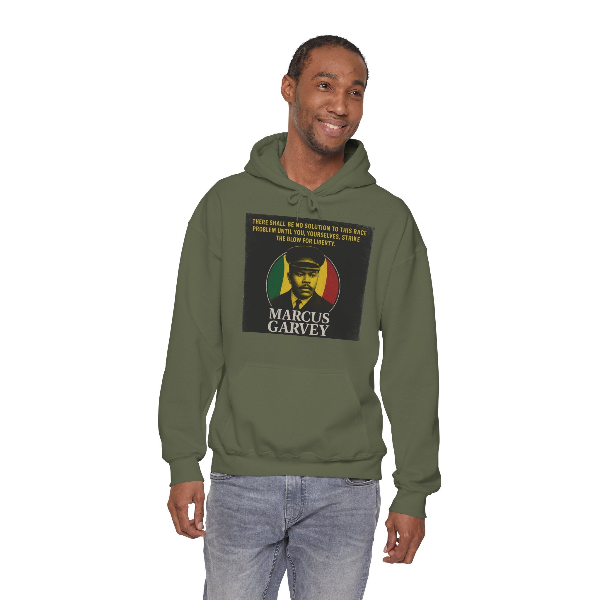 Marcus Garvey Inspirational Hoodie | Unisex Heavy Blend Sweatshirt