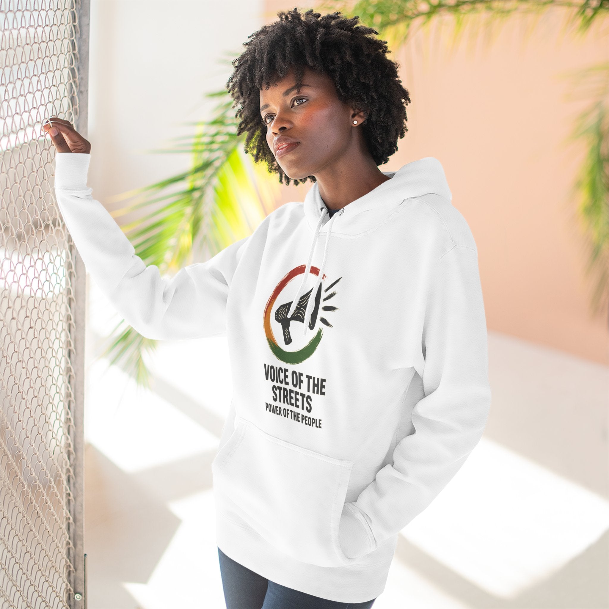 Empowering Voice of the Streets Hoodie, Unisex Fleece Hoodie, Casual Streetwear, Gift for Activists, Cozy Everyday Wear
