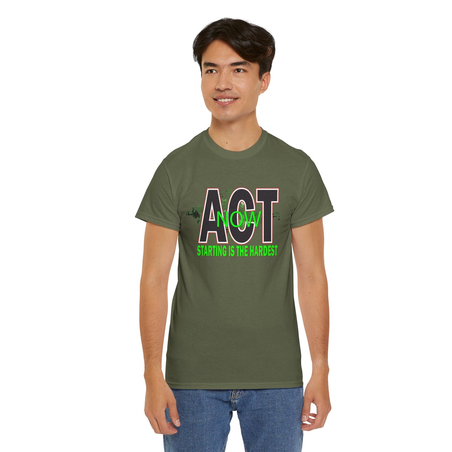 Motivational Unisex Tee - Start Now with Style, Perfect for Workouts