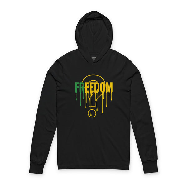 Freedom Graphic Unisex Hoodie, Casual Streetwear Top