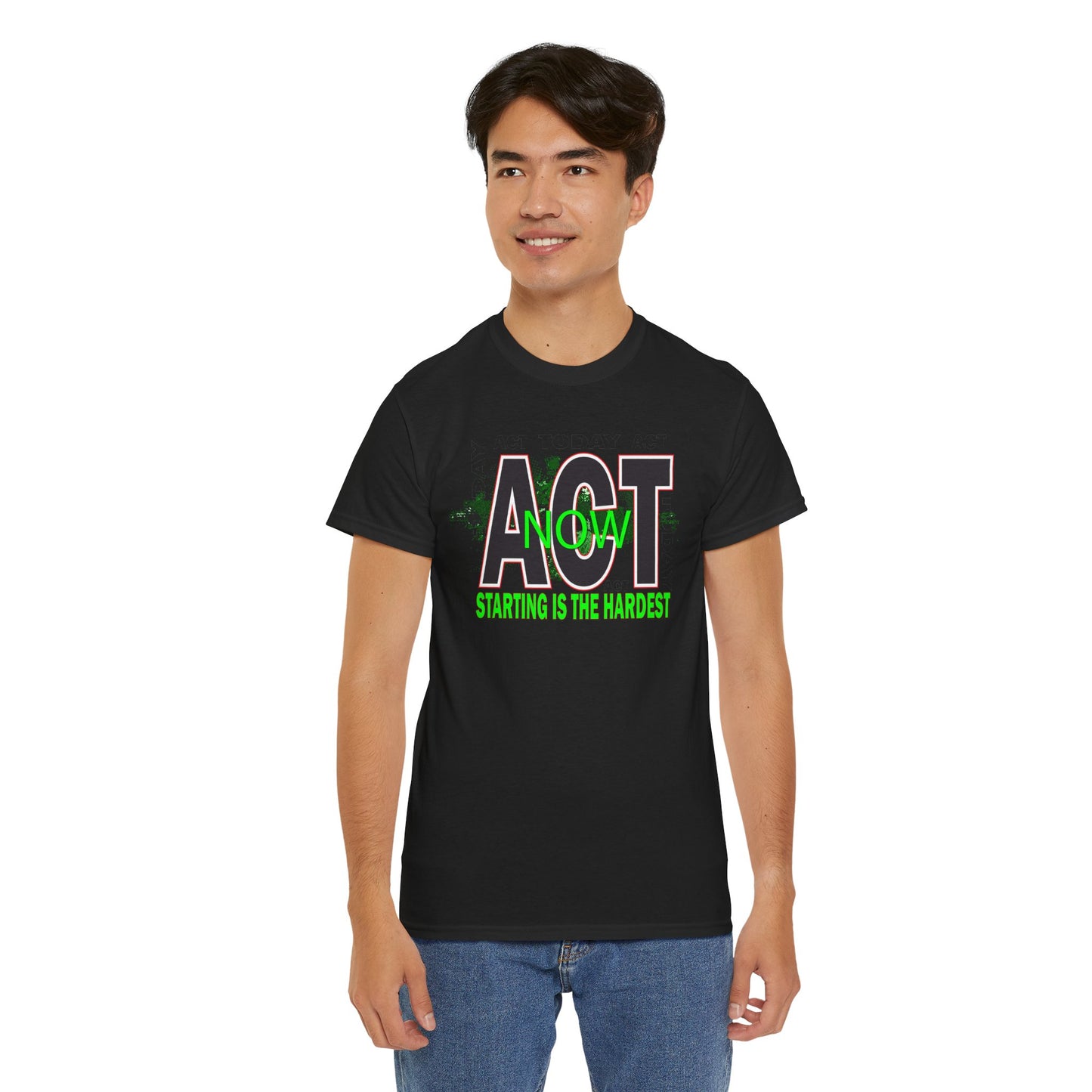 Motivational Unisex Tee - Start Now with Style, Perfect for Workouts