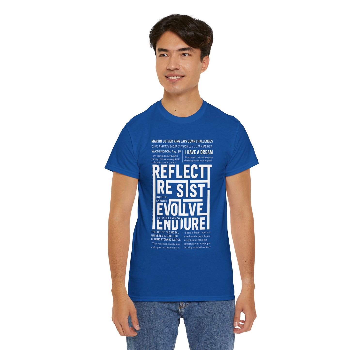 Inspirational Quote Unisex Heavy Cotton Tee - Perfect for Activism.
