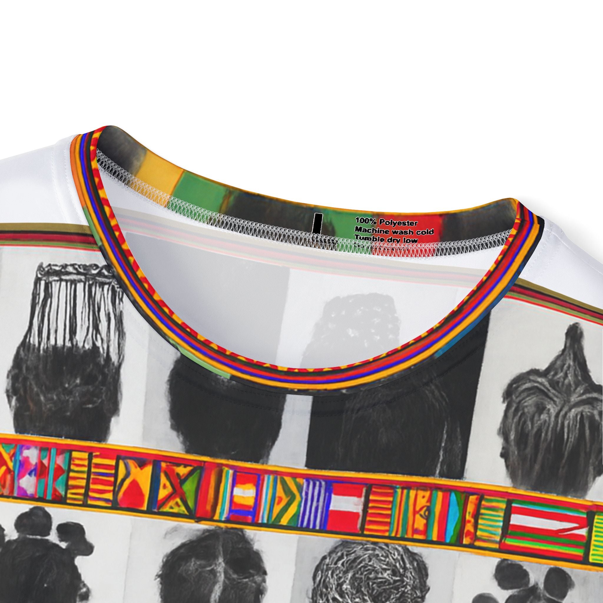African Heritage Patterned Jersey — Ancestral Silhouettes All-Over Print