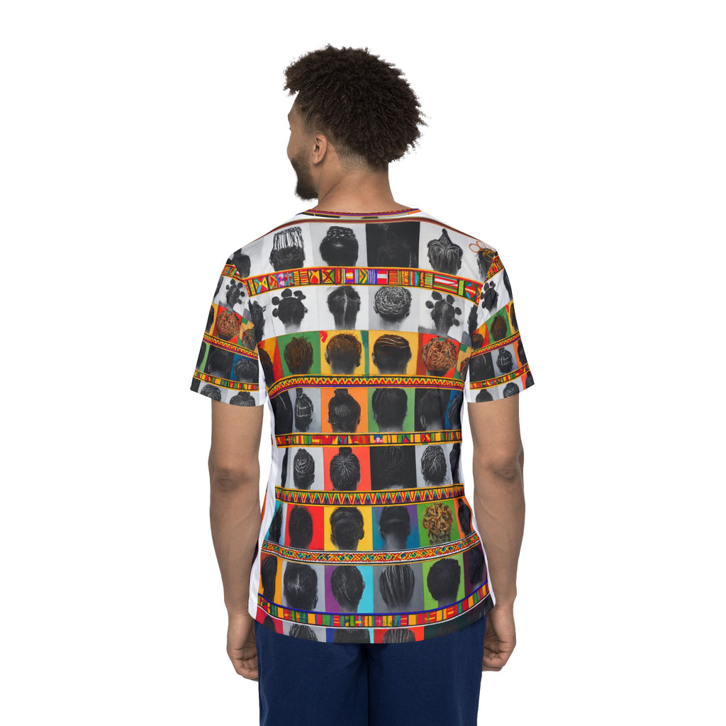 African Heritage Patterned Jersey — Ancestral Silhouettes All-Over Print